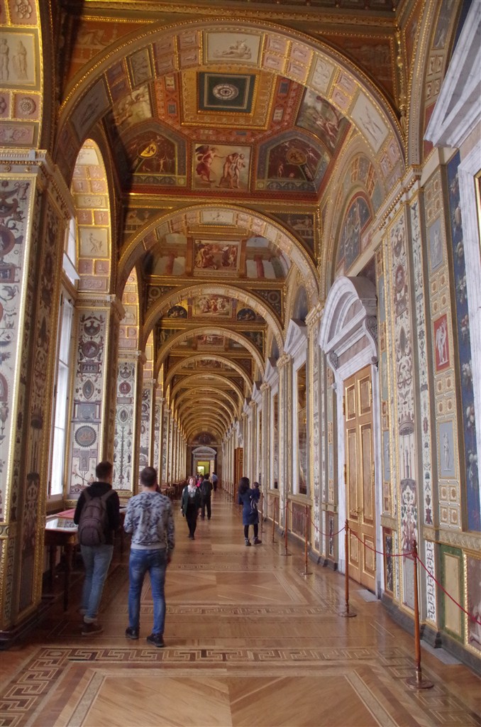 Lavishly decorated corridors